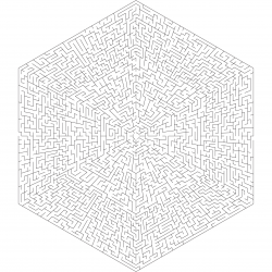 Hexagonal Maze puzzle